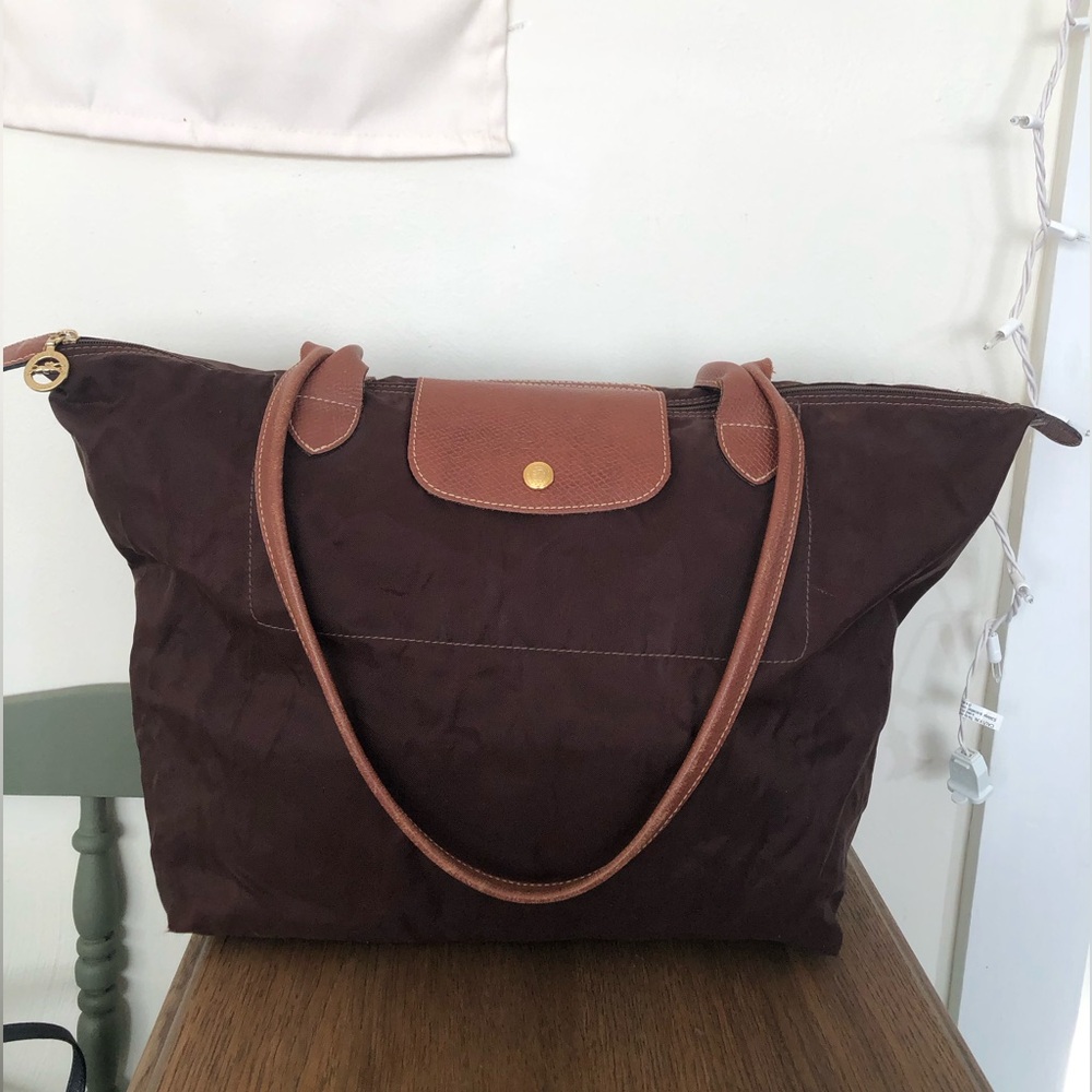 Longchamp | Le Pliage Tote Bags In Chocolate nylon bag